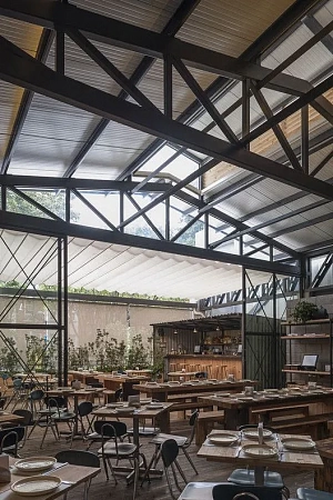 Строительство быстровозводимых металлических ангаров в Саранске - пример выполнения