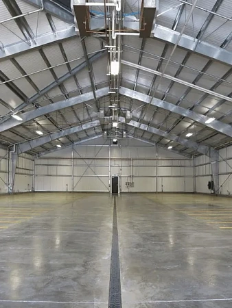 Строительство промышленных ангаров в Красноярске - пример выполнения